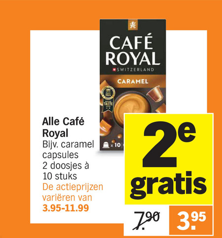 Cafe Royal   koffiecups folder aanbieding bij  Albert Heijn - details