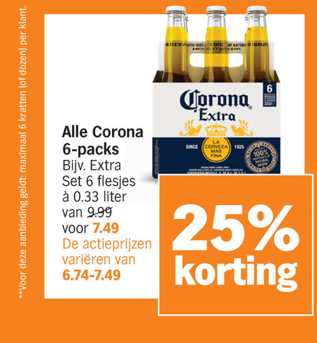 Corona   speciaalbier folder aanbieding bij  Albert Heijn - details