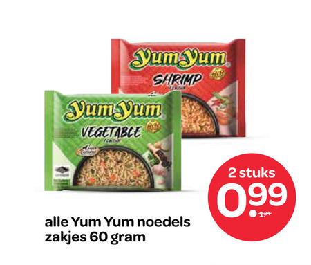 Yum Yum   noodles folder aanbieding bij  Spar - details