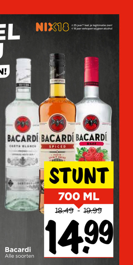 Bacardi   rum folder aanbieding bij  Vomar - details