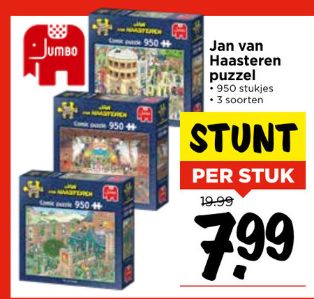 Jan van Haasteren   legpuzzel folder aanbieding bij  Vomar - details