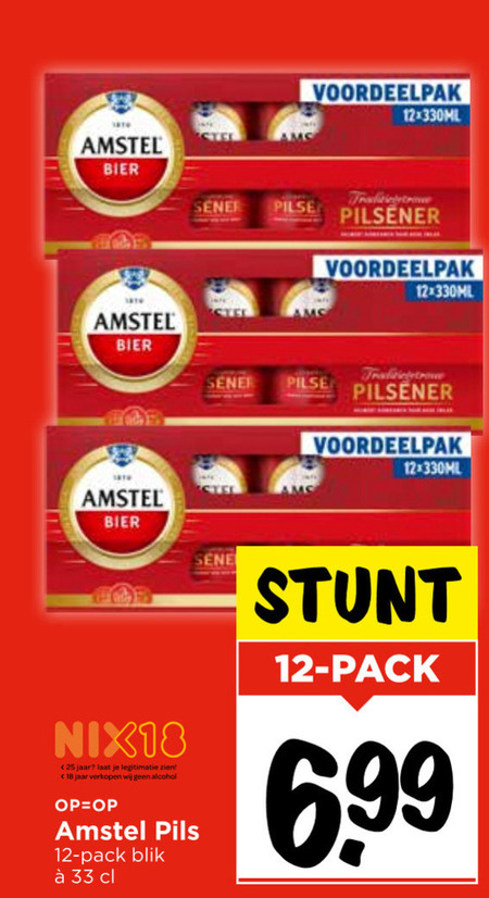 Amstel   blikje bier folder aanbieding bij  Vomar - details