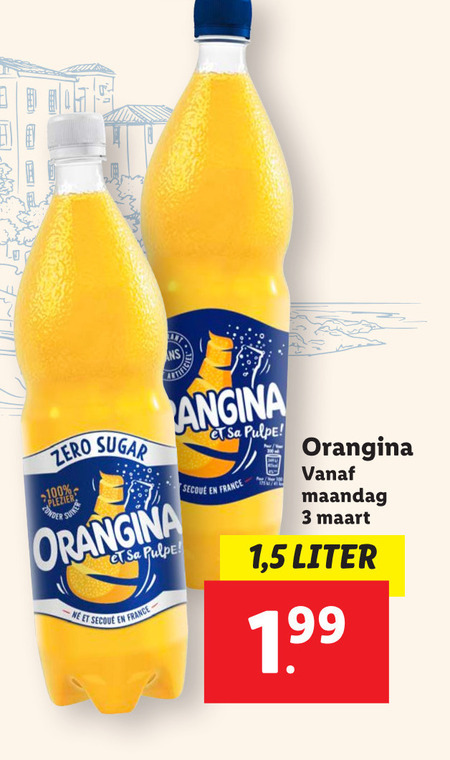 Orangina   frisdrank folder aanbieding bij  Lidl - details