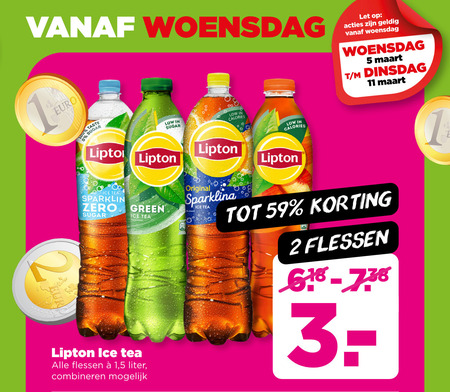 Lipton   ice tea folder aanbieding bij  Plus - details