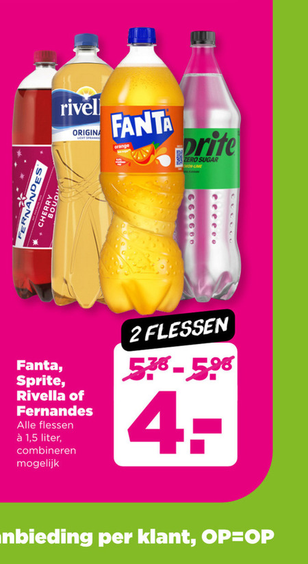 Fernandes   frisdrank folder aanbieding bij  Plus - details