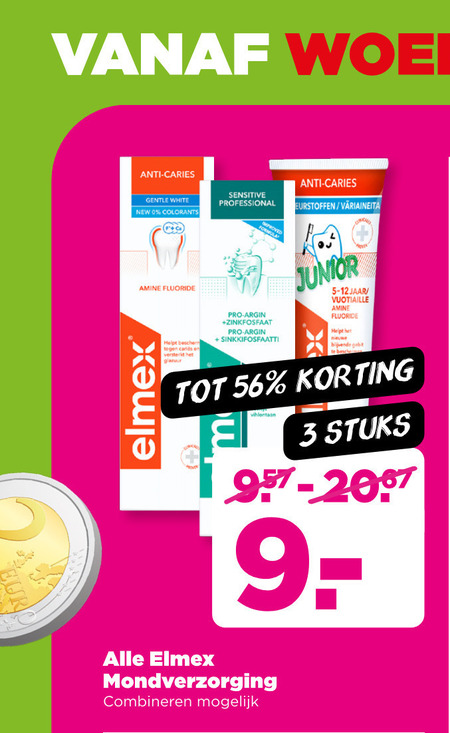 Elmex   tandpasta folder aanbieding bij  Plus - details