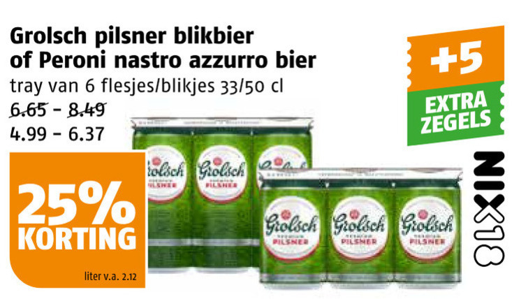 Grolsch   blikje bier, speciaalbier folder aanbieding bij  Poiesz - details