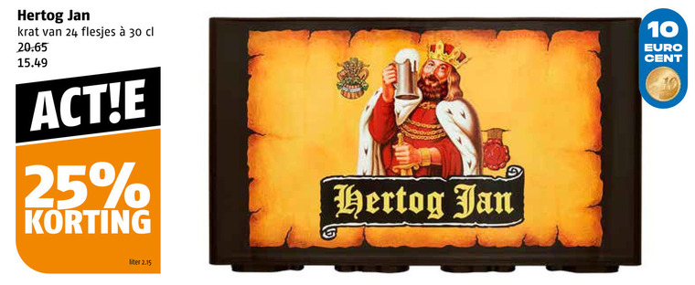 Hertog Jan   krat bier folder aanbieding bij  Poiesz - details