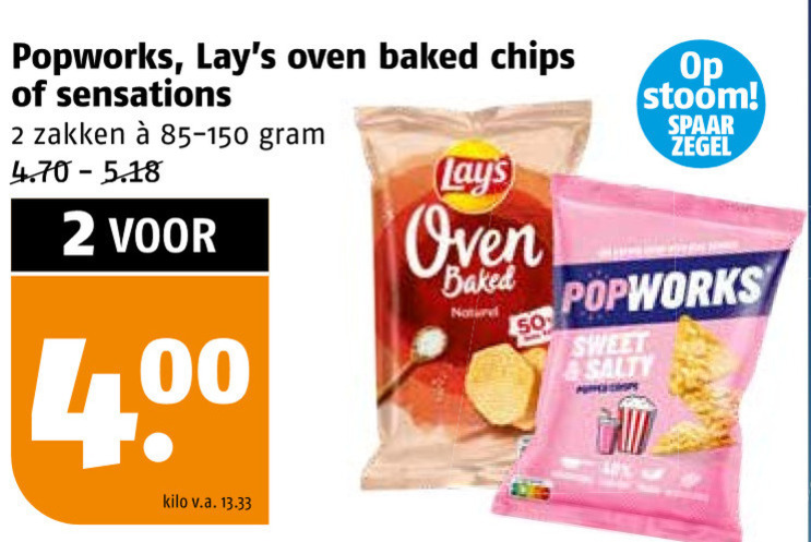 Lays   chips folder aanbieding bij  Poiesz - details