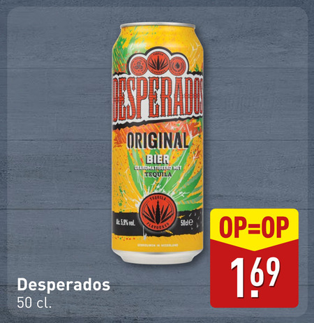 Desperados   speciaalbier folder aanbieding bij  Aldi - details