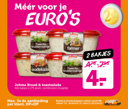 Johma   salade folder aanbieding bij  Coop - details