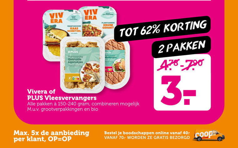 Vivera   vegetarisch folder aanbieding bij  Coop - details