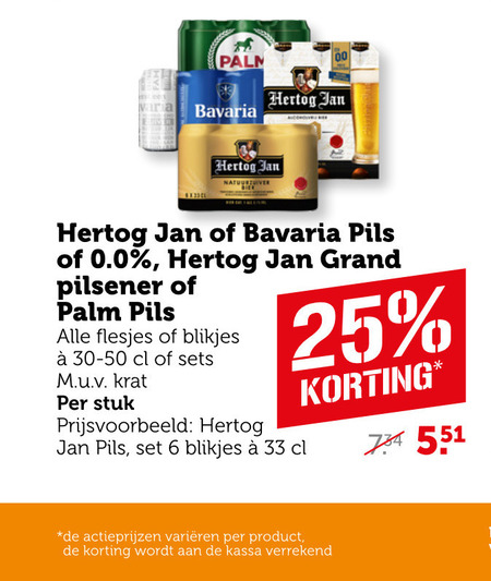 Hertog Jan   blikje bier folder aanbieding bij  Coop - details