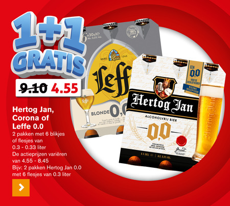 Corona   alcoholvrij bier folder aanbieding bij  Hoogvliet - details