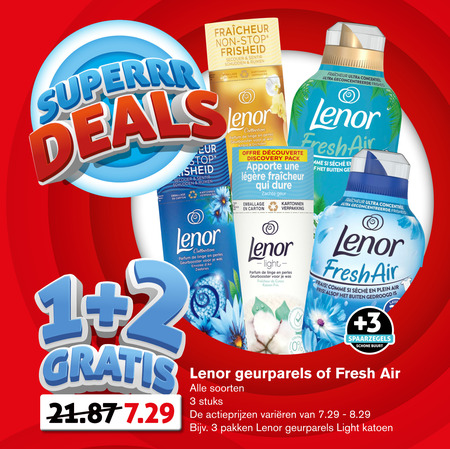 Lenor   wasverzachter folder aanbieding bij  Hoogvliet - details