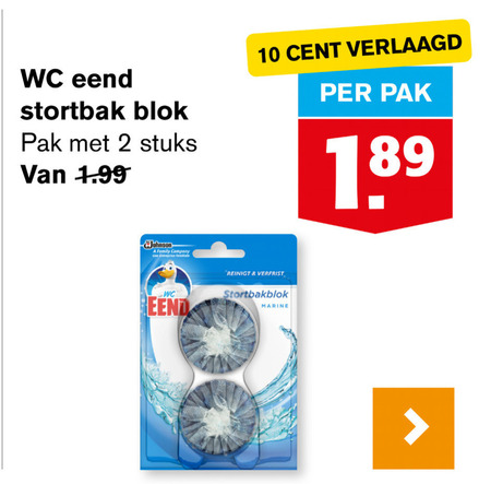 WC Eend   toiletblok folder aanbieding bij  Hoogvliet - details