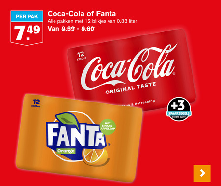 Fanta   cola, frisdrank folder aanbieding bij  Hoogvliet - details