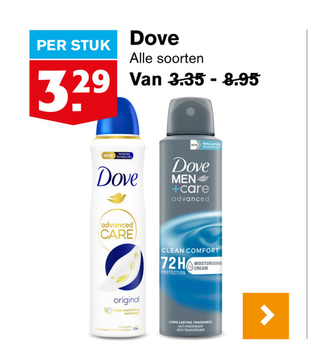 Dove   deodorant, douchegel folder aanbieding bij  Hoogvliet - details