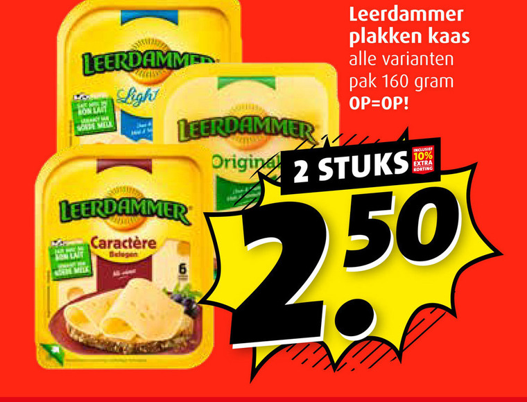 Leerdammer   kaasplakken folder aanbieding bij  Boni - details