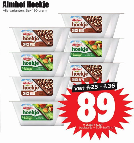 Almhof   vruchtenyoghurt folder aanbieding bij  Dirk - details