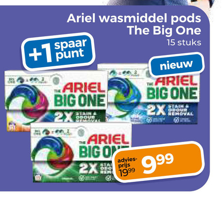 Ariel   wasmiddel folder aanbieding bij  Trekpleister - details