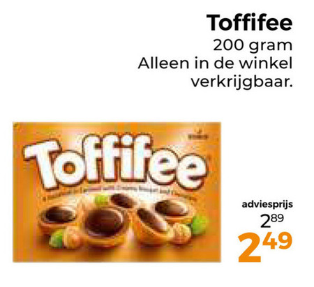 Toffifee   chocolade folder aanbieding bij  Trekpleister - details