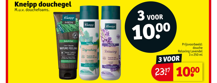 Kneipp   douchegel folder aanbieding bij  Kruidvat - details