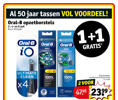 Braun Oral-B   opzetborstel folder aanbieding bij  Kruidvat - details