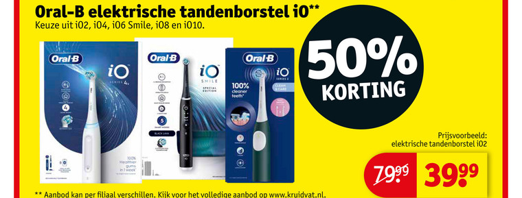 Braun Oral-B   electrische tandenborstel folder aanbieding bij  Kruidvat - details