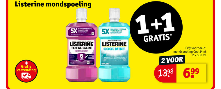 Listerine   mondwater folder aanbieding bij  Kruidvat - details