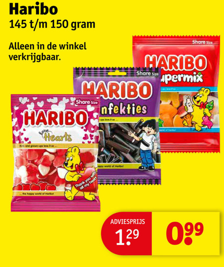 Haribo   snoep folder aanbieding bij  Kruidvat - details