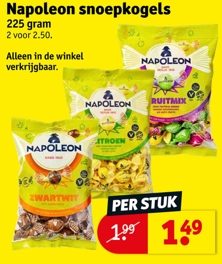 Napoleon   snoep folder aanbieding bij  Kruidvat - details