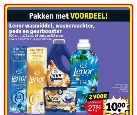 Lenor   wasmiddel, wasverzachter folder aanbieding bij  Kruidvat - details