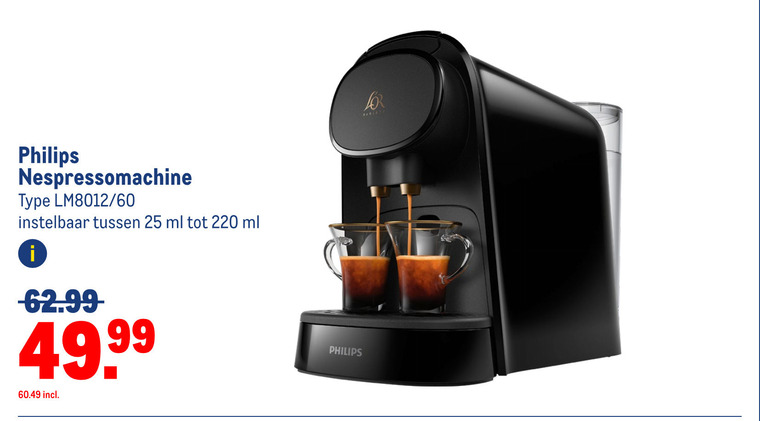 Philips   nespresso apparaat folder aanbieding bij  Makro - details