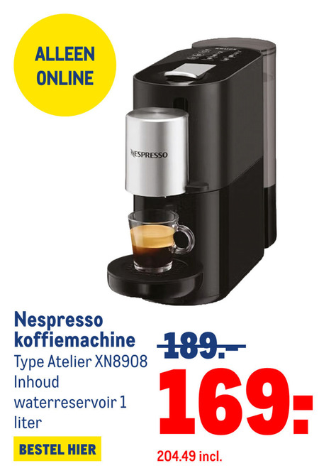 Nespresso   nespresso apparaat folder aanbieding bij  Makro - details