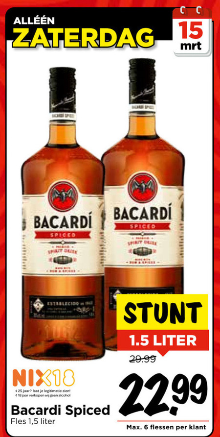 Bacardi   rum folder aanbieding bij  Vomar - details