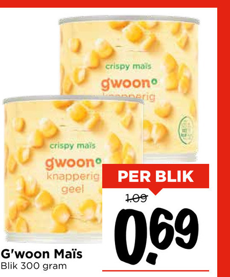 Gwoon   mais folder aanbieding bij  Vomar - details