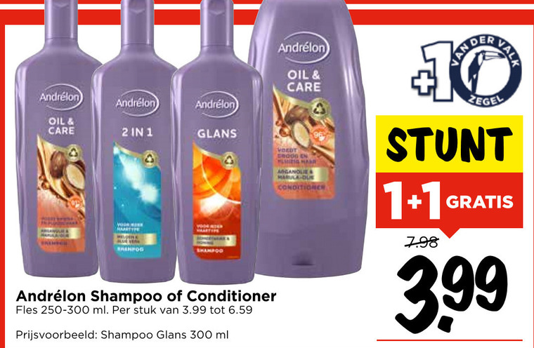 Andrelon   conditioner, shampoo folder aanbieding bij  Vomar - details