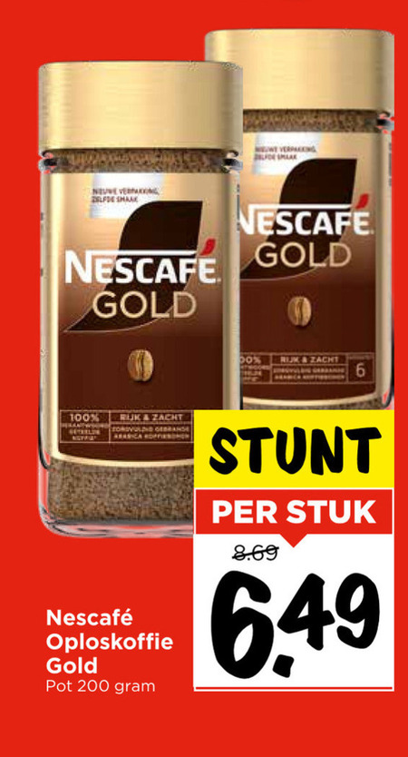 Nescafe   oploskoffie folder aanbieding bij  Vomar - details