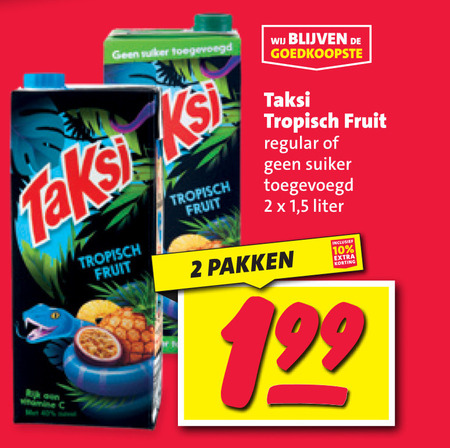 Taksi   fruitdrank folder aanbieding bij  Nettorama - details