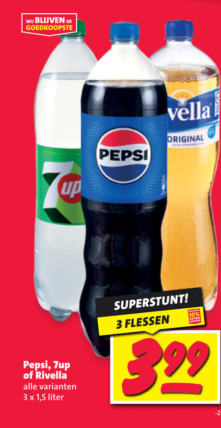 Pepsi   cola, frisdrank folder aanbieding bij  Nettorama - details