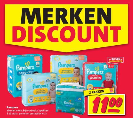 Pampers   luierbroekjes, luiers folder aanbieding bij  Nettorama - details