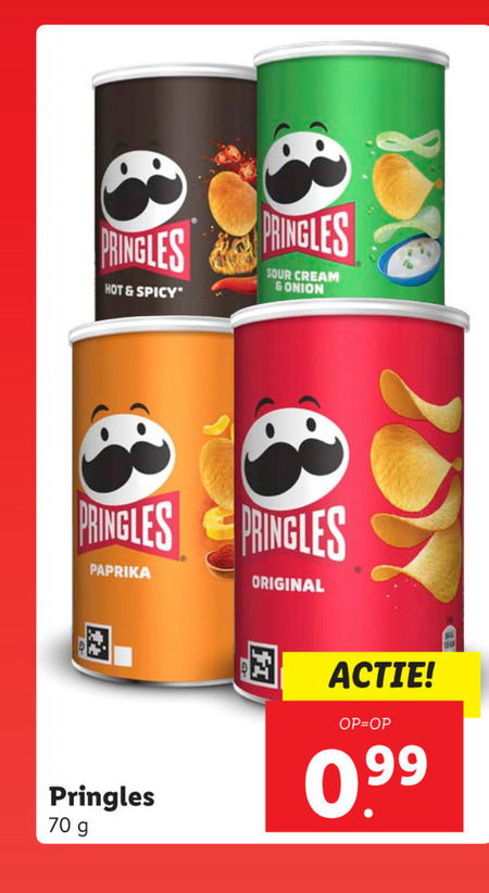 Pringles   chips folder aanbieding bij  Lidl - details