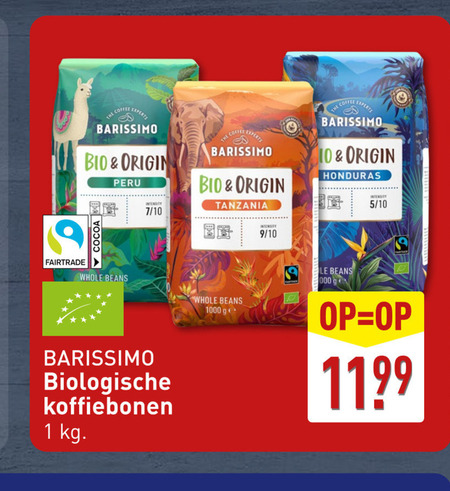 Barissimo   koffiebonen folder aanbieding bij  Aldi - details