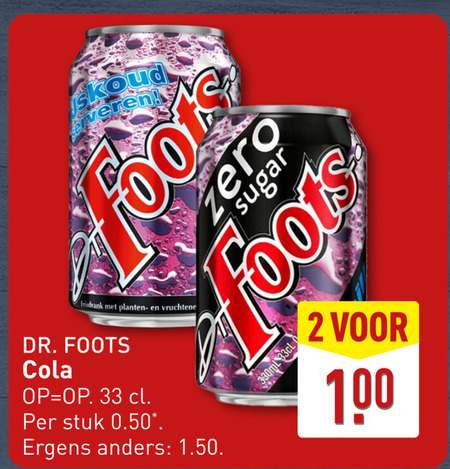 Dr Foots   cola folder aanbieding bij  Aldi - details