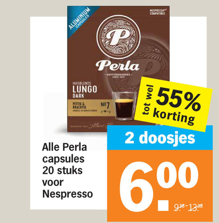 Perla   dolce gusto capsules folder aanbieding bij  Albert Heijn - details