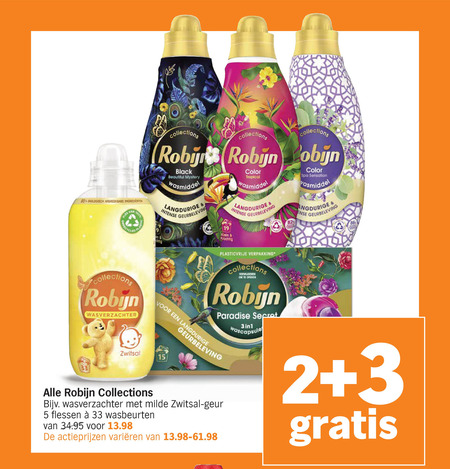 Robijn   wasmiddel, wasverzachter folder aanbieding bij  Albert Heijn - details