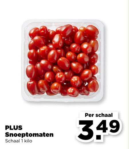 Plus Huismerk   cherry tomaten folder aanbieding bij  Plus - details