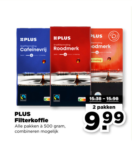 Plus Huismerk   koffie folder aanbieding bij  Plus - details