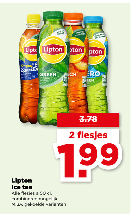 Lipton   ice tea folder aanbieding bij  Plus - details